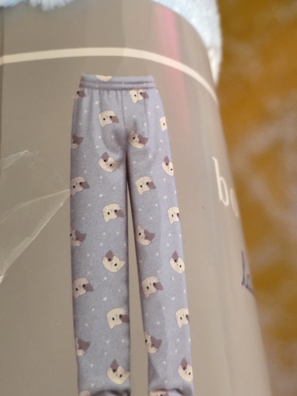Brooks Brothers Light Blue Cat-Print Pajama Pants